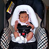 All ready to go home for the first time.  Doesn't this car seat make me look tiny?<br><div class='photoDatesPopup'><br>from Emily's Photos taken 5/28/2005 and posted 6/2/2005</div>