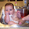 You wouldn't be happy either if they put you in a bath tub that was too small.<br><div class='photoDatesPopup'><br>from Emily's Photos taken 10/25/2005 and posted 10/31/2005</div>