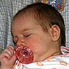 This may be the only time in my life I take a pacifier and sit in the swing long enough to sleep.<br><div class='photoDatesPopup'><br>from Elise's Photos taken 4/16/2008 and posted 4/25/2008</div>