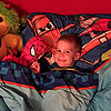 Snuggled in with Spider-man.<br><div class='photoDatesPopup'><br>from Emerson's Photos taken 9/25/2015 and posted 11/1/2015</div>