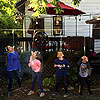 Donut on a string is a ritual at the cousin sleepover in Franklin.<br><div class='photoDatesPopup'><br>from Elise's Photos taken 10/20/2018 and posted 11/10/2018</div>