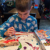 He couldn't wait to build and paint his car gift from Christmas.<br><div class='photoDatesPopup'><br>from Emerson's Photos taken 12/29/2018 and posted 2/6/2019</div>