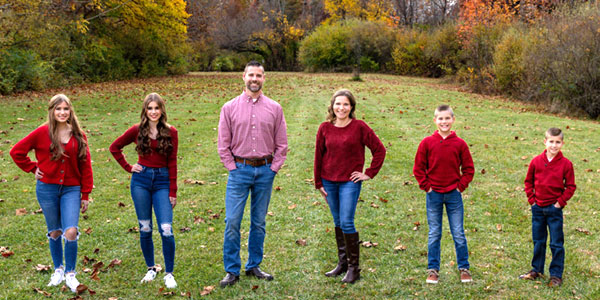 David, DeAnne, Emily, Elise, Emerson, and Elias